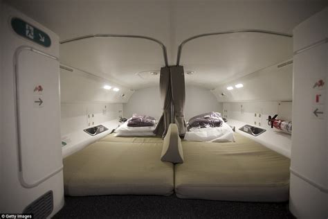 pilot sleeping quarters|crew rest areas on planes.